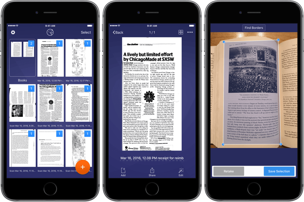 Scanner Pro app example