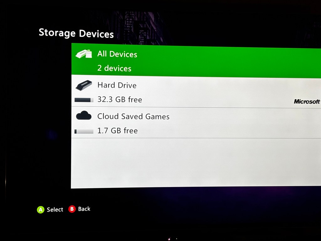 Xbox 360 storage options (image by Erik)